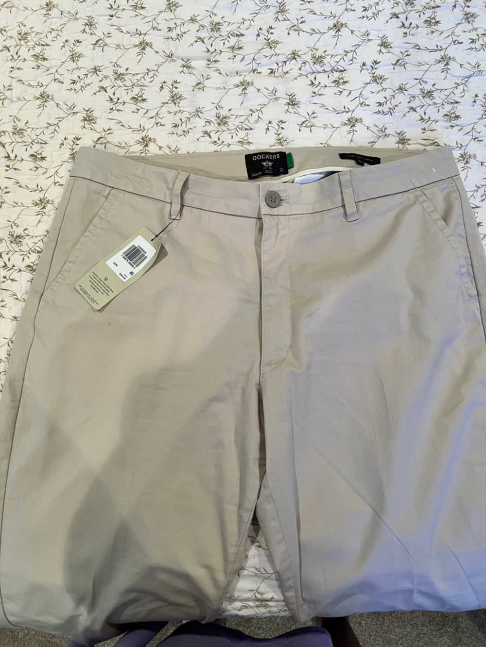 Dockers Slim Ankle Chinos - Light Stone Khaki Pants Sz 32